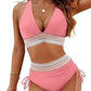 Fashion Women's High Waist Bikini Split Suit