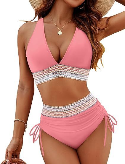 Fashion Women's High Waist Bikini Split Suit