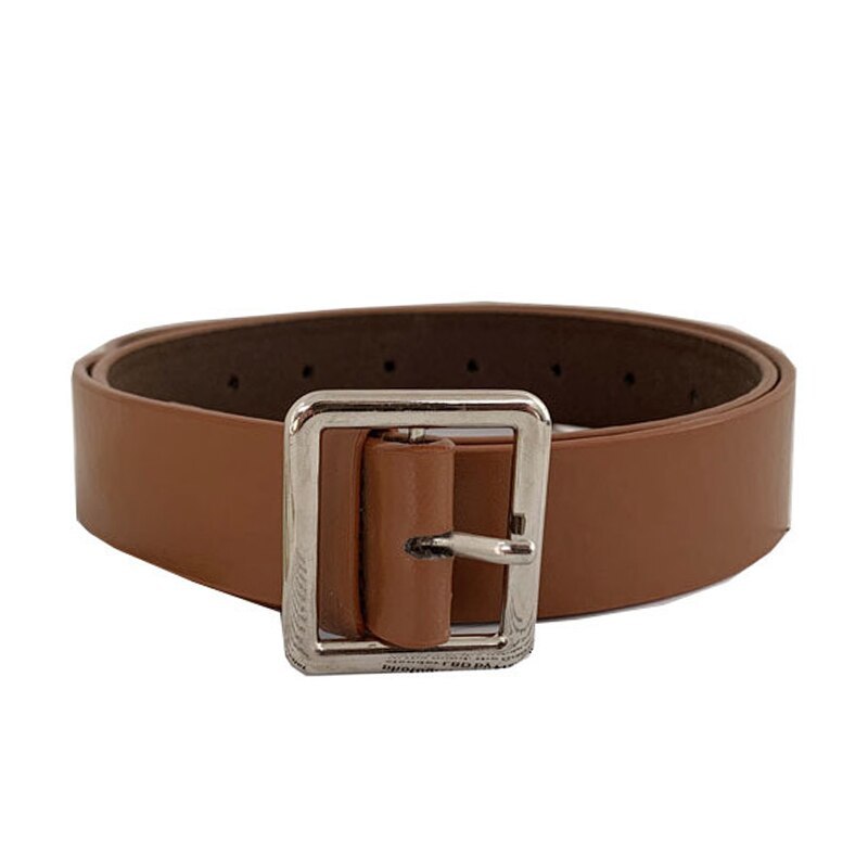 New style ladies belt with square buckle student belt