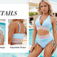 Fashion Women's High Waist Bikini Split Suit