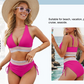 Fashion Women's High Waist Bikini Split Suit