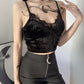 Personality Lace Suspender Top Crop Vest