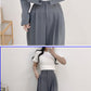 Women's Minimalist French Collar Jacket And Pants