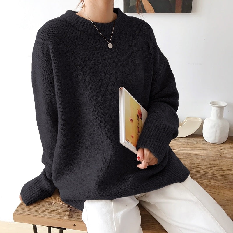 Long Elastic Sweaters Sweater women Mens Knit Basic Loose