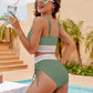 Fashion Women's High Waist Bikini Split Suit