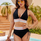 Fashion Women's High Waist Bikini Split Suit