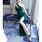 Women's Solid Color Camisole Long Evening Dress