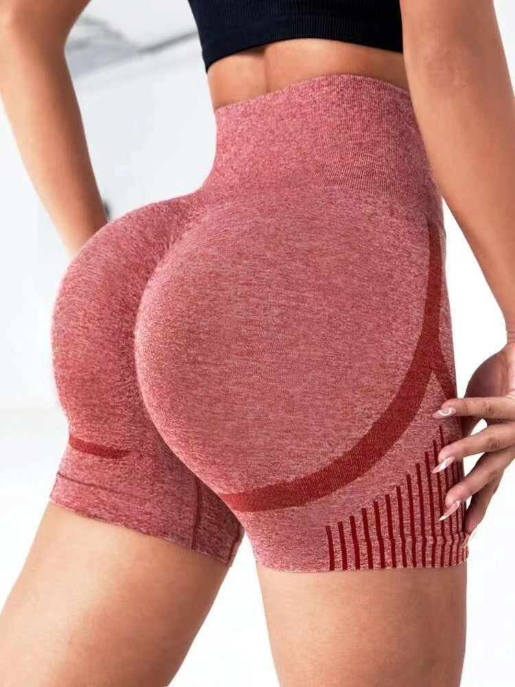 New Yoga Shorts High Waist Hip Lift Running Fitness Sportswear