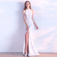 Bride toast clothing new fashion long red fishtail hanging neck wedding banquet evening dress