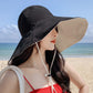 Double-Sided Oversized Brim Sunscreen Fisherman Hat Female