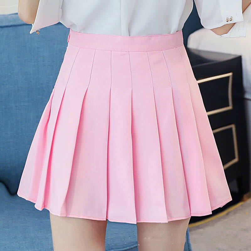 College Style Autumn And Winter High Waist Skirt