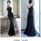 Women's Solid Color Camisole Long Evening Dress