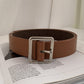 New style ladies belt with square buckle student belt