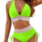 Fashion Women's High Waist Bikini Split Suit