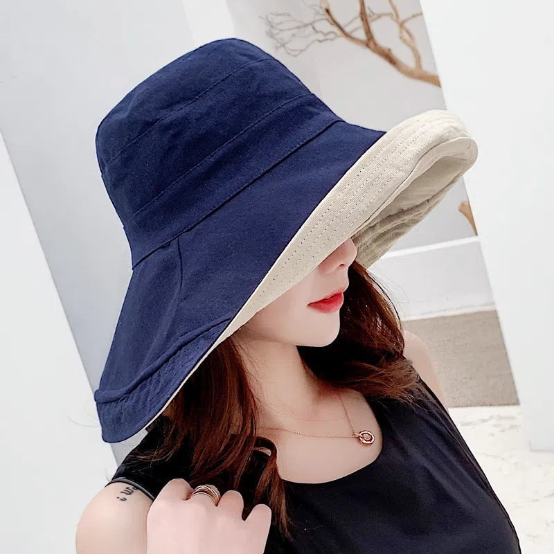 Female summer suntan Sun anti UV face mask hat