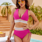 Fashion Women's High Waist Bikini Split Suit