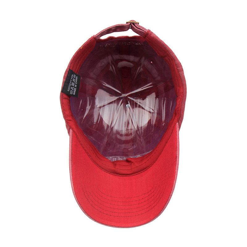 Unisex Fashionable And Versatile Retro Embroidered Baseball Hat