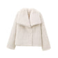 French Style Large Lapel Artificial Fur New Plush Coat