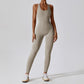 High Elastic One-piece Yoga Jumpsuit Women