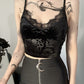 Personality Lace Suspender Top Crop Vest