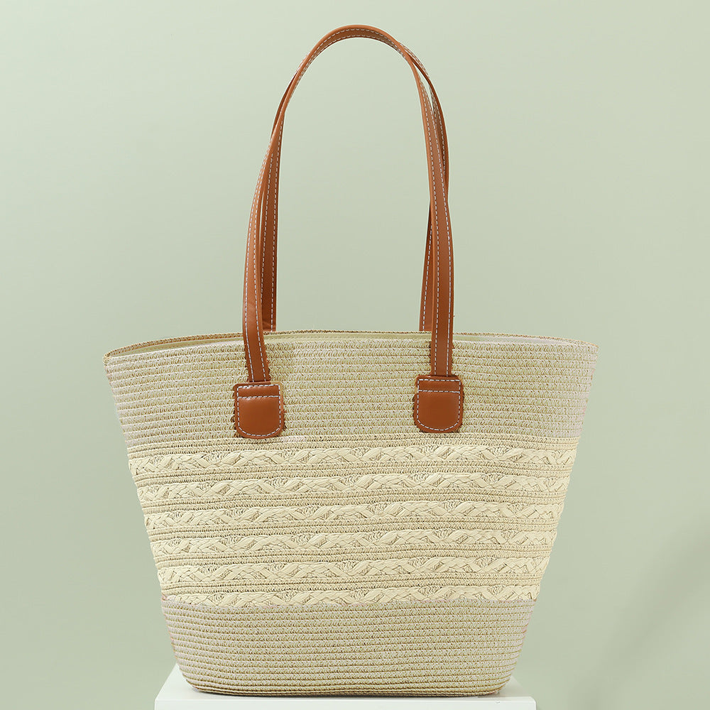 South Korea Vacation Style Raffia Woven Bag Large Capacity Totes