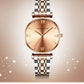 Women's Solid Stainless Steel Band Watch