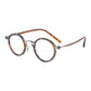 Round Frame Myopia Retro Plain Mirror