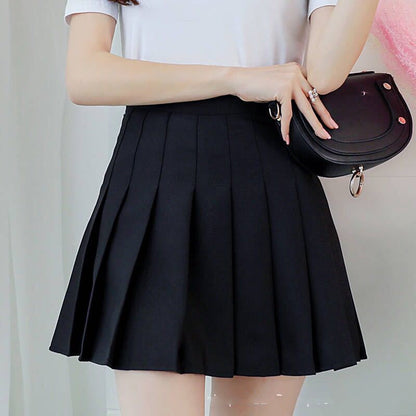 College Style Autumn And Winter High Waist Skirt