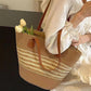 South Korea Vacation Style Raffia Woven Bag Large Capacity Totes