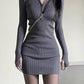 Women's Fashion Slim Knit Long Sleeve Dress