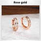 Moissanite Ear Clip Light Luxury Hoop Earrings