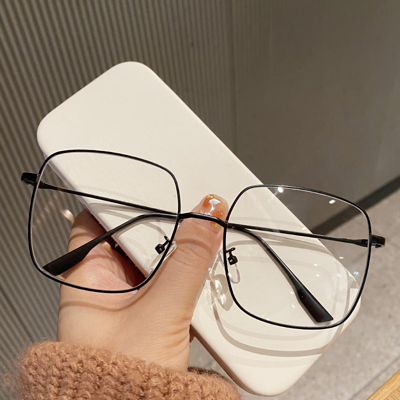 Square Eyeglass Frame Plain Face Mirror For Women