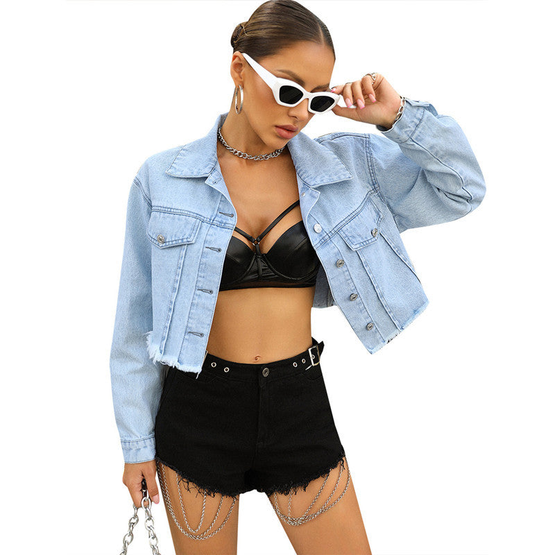 Fashion Loose Short Denim Jacket