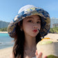 Double-sided Wear Big Brim Fisherman Hat Outdoor Sun Protection Pure Cotton Breathable