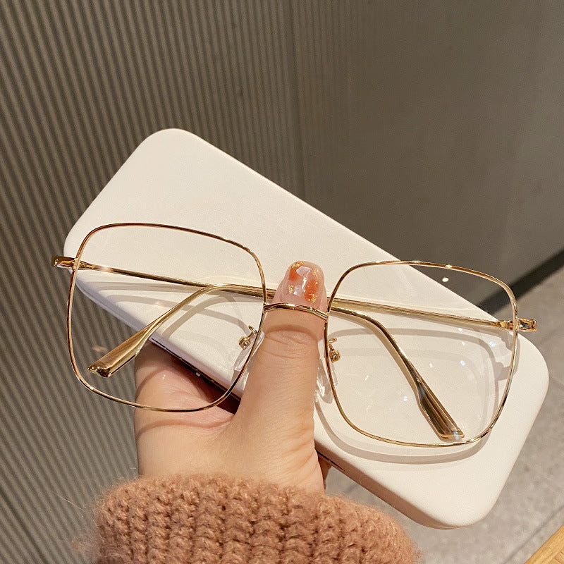 Square Eyeglass Frame Plain Face Mirror For Women