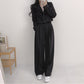 Women's Minimalist French Collar Jacket And Pants