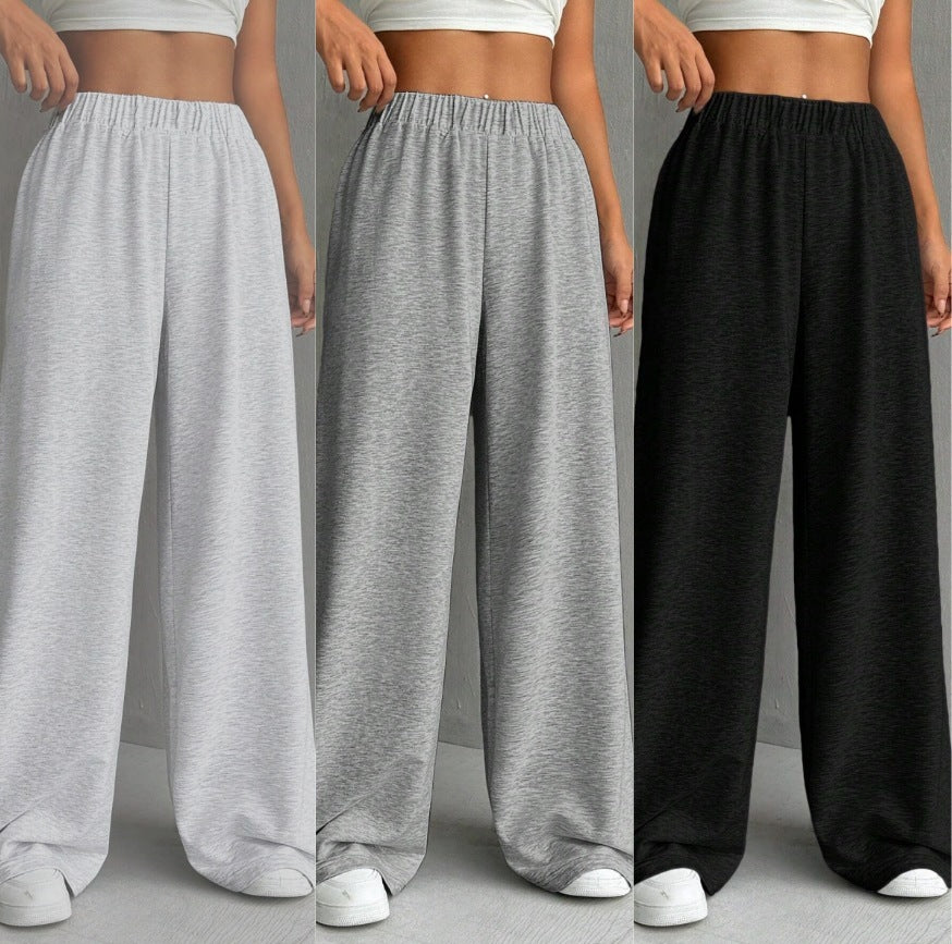 Loose Solid Color Casual Track Sweatpants