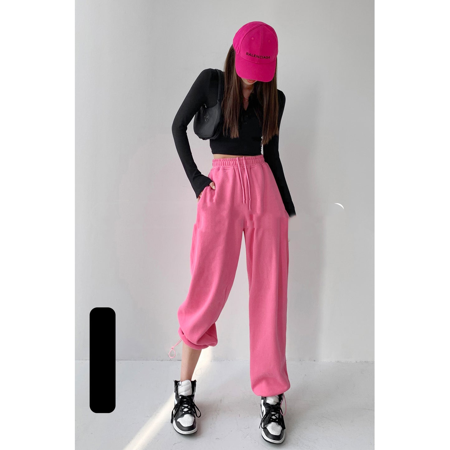 American Loose Bundle Feet Casual Slimming Spice Girl Street Sweatpants