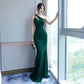 Women's Solid Color Camisole Long Evening Dress