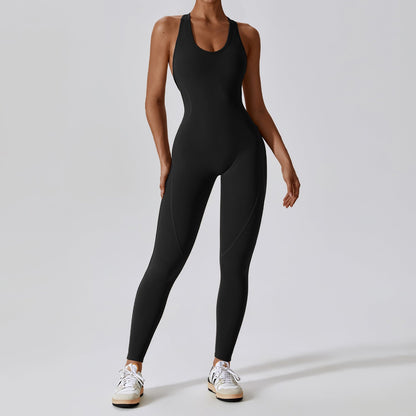 High Elastic One-piece Yoga Jumpsuit Women